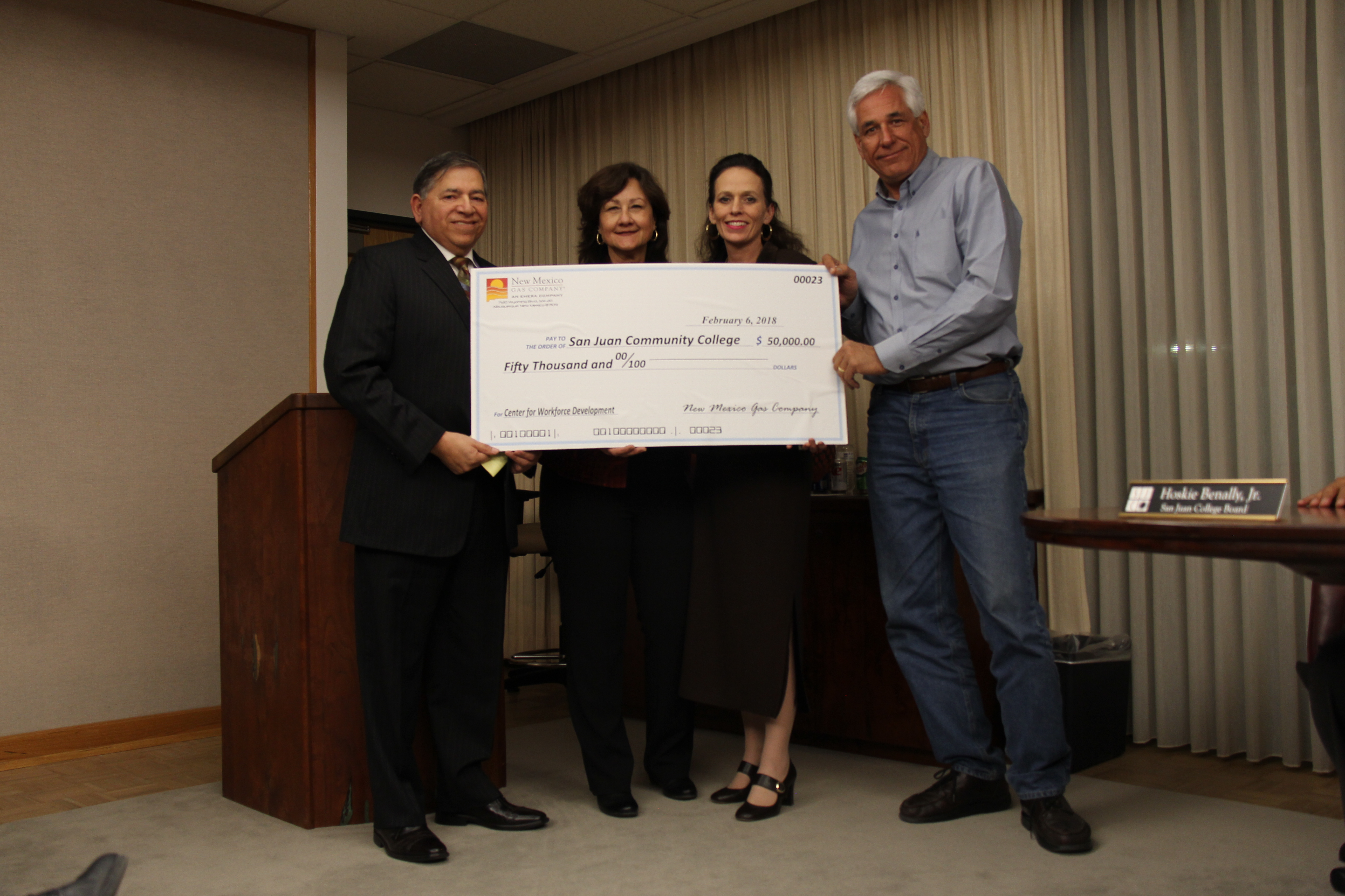 San Juan Community College grant.